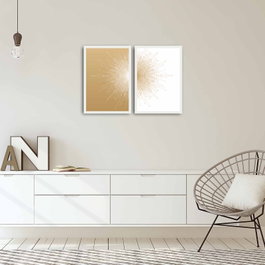 Wallity Juego de 2 Cuadros Decorativos Enmarcados Multicolor 2PBCT-01